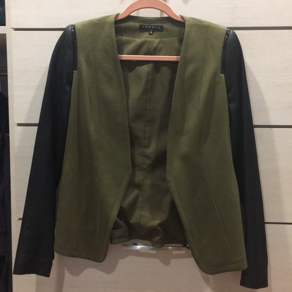 Theory leather blazer P / XS